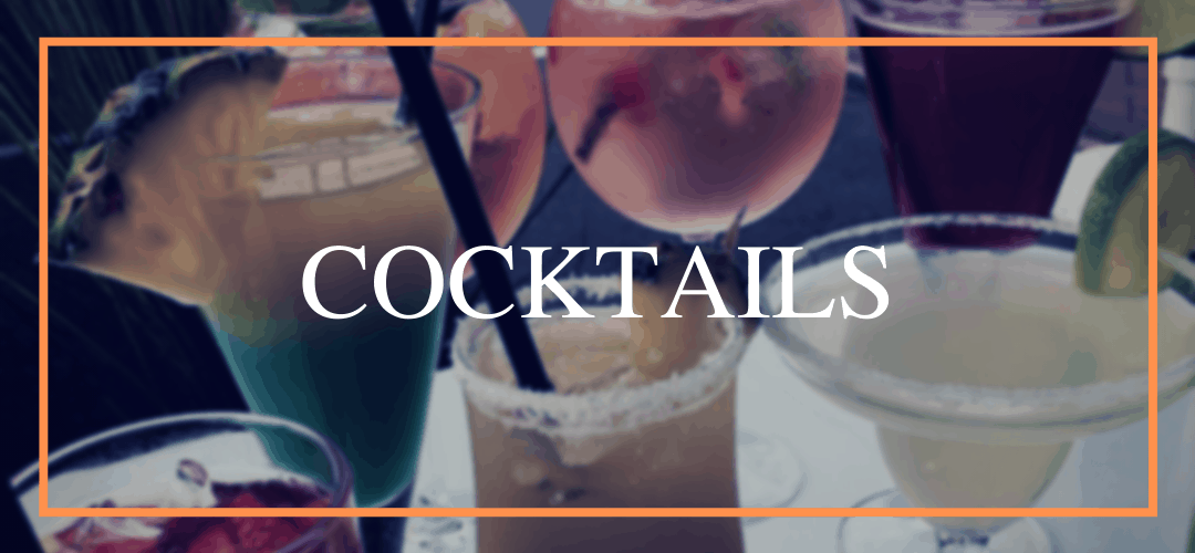 Cocktail list at Hamiltons Restaurant