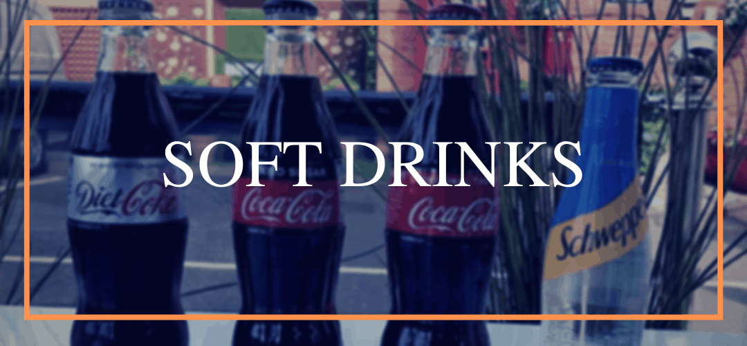 Soft drinks at Hamiltons Restaurant